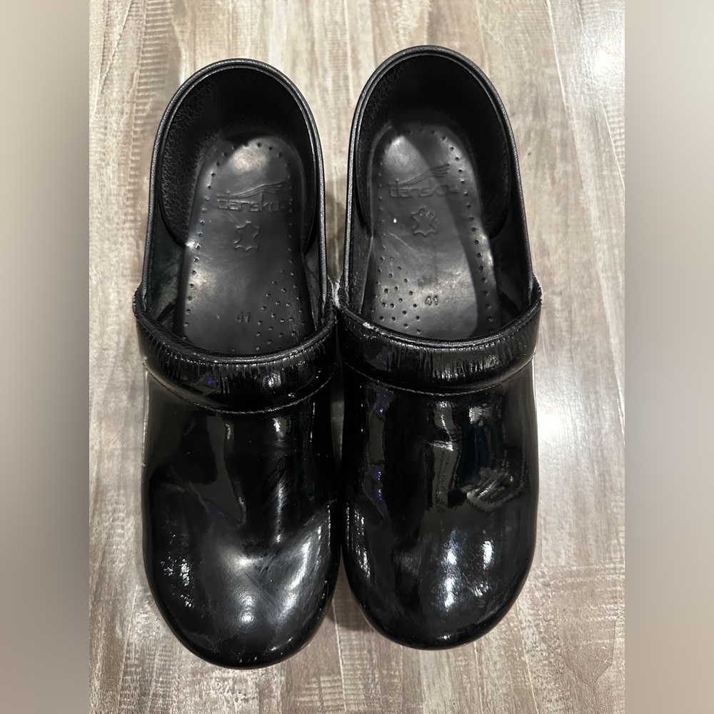 Dansko Professional Black Patent Clog